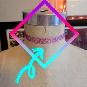 Purple Tattoo Choker